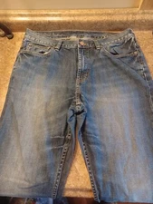 Tommy Bahama Mens Bootcut Denim Jeans Straight Dark Wash 36 X 30