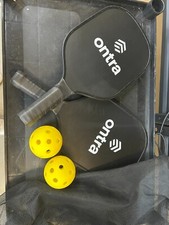 PICKLEBALL Paddle Set, 2 Paddles, 2 Pickleballs, Carry Bag - Free Shipping