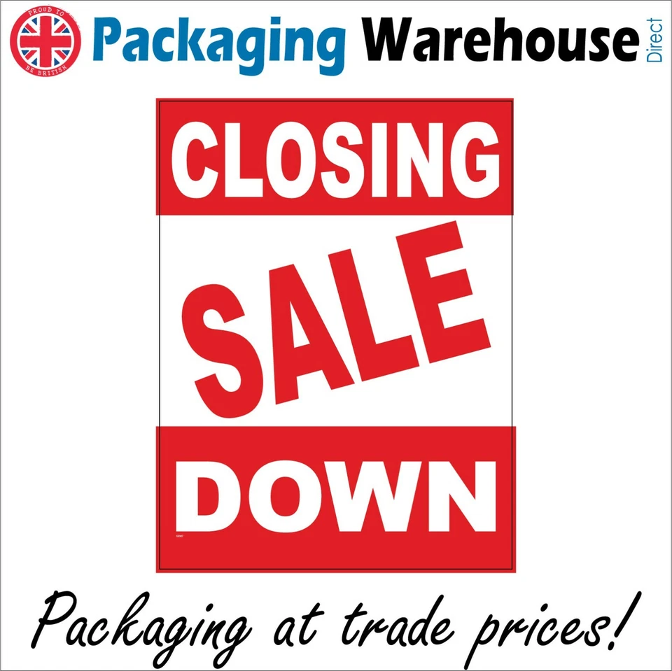PWDIRECT CLOSING DOWN SALE - Bargains Business General Sign A- GE307 sticker/rigid