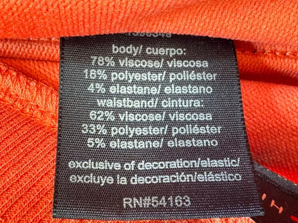 Tommy Hilfiger Mujer Falda Midi Deportiva Talla M Coral Cintura Elástica y Rayas Foto 4 de 4