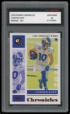 COOPER KUPP 2020 PANINI CHRONICLES BRONZE #57 1ST GRADED 10 FOOTBALL CARD RAMS