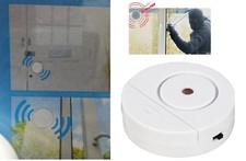 2x SECURITY DOOR WINDOW DRAWER VIBRATION SENSOR DETECTOR 95dB  ALARM SIREN LOUD