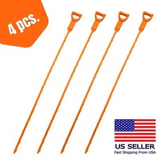 4 Drain Hair Catcher 19.6 inch Drain Snake Shower Drain Hair Drain Clog Remover