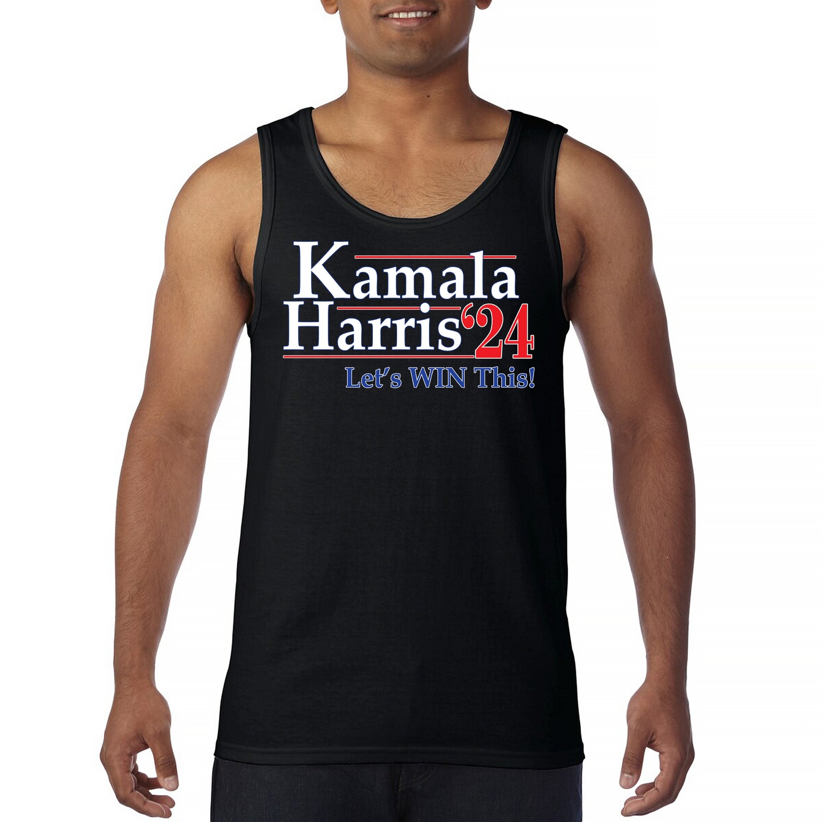 ALTRA Top da uomo Kamala Harris 24 Let's Win This Tank Top President Madam Im Speaking