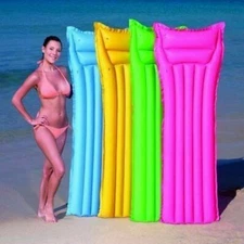 NEW Splash & Play Bestway 72" French Pool Mat Swim Pillow Water Fun Float Raft