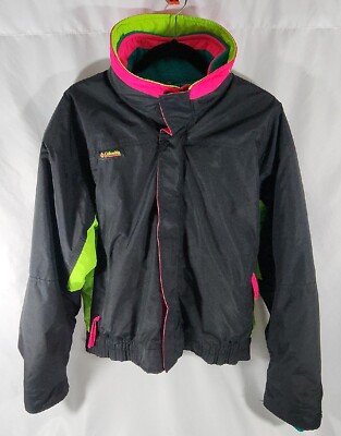 Vintage COLUMBIA Bugaboo 2 In 1 Jacket Size Medium Retro Multicolor Made In USA