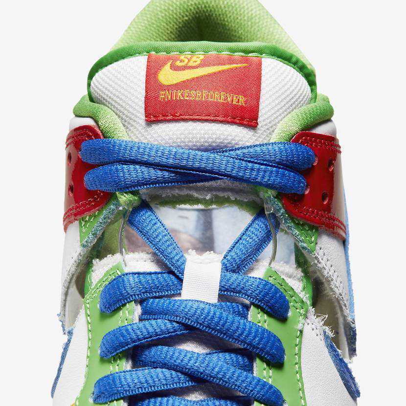 Nike SB Dunk Low Sandy FD8777-100 Red White Blue Yellow Green
