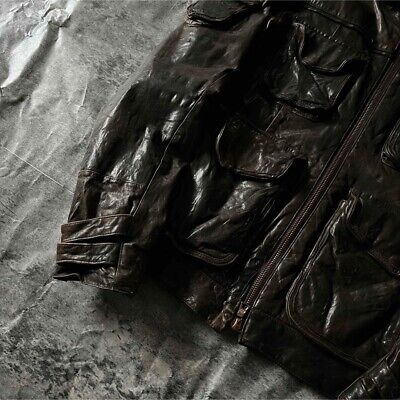 00S Tornado Mart Archive Rare Gimmick Belt Leather Jacket 00S Tornado Mart Archive Rare Gimmick Belt Leather Jacket