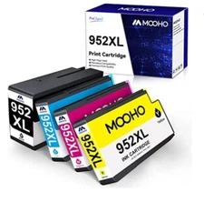 MOOHO - BCYM Ink Combo For HP 952-XL OfficeJet Pro 7720 7740 8216 8702 8710 8715
