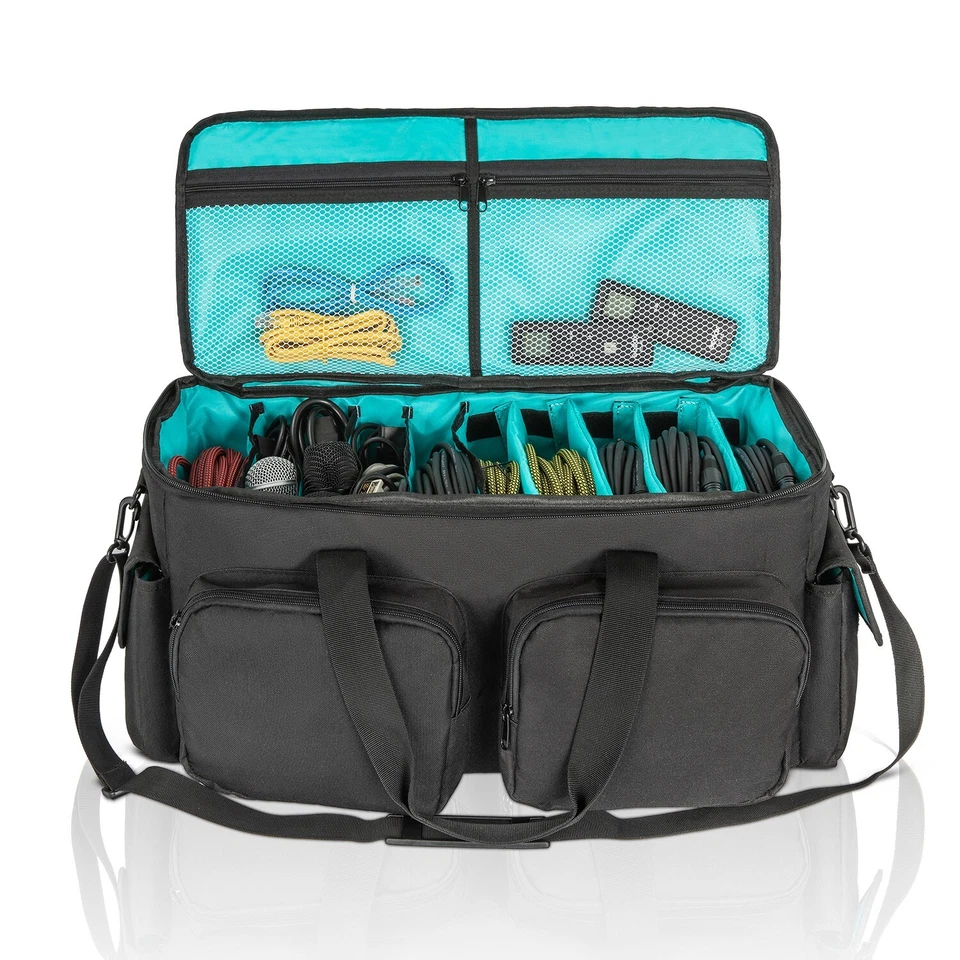 Saviour DJ Cable File Bag, Detachable Padded Bottom and Dividers, Travel Gig - Image 2 of 4