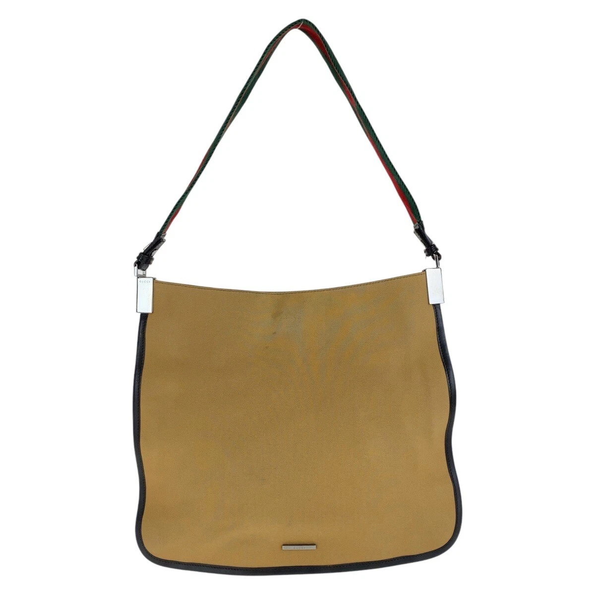 Sac à bandoulière GUCCI Web Stripe 001 4321 beige toile camel GG