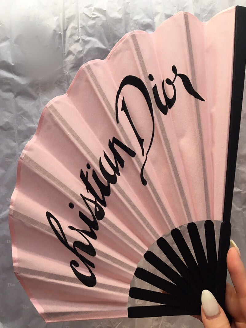 Christian Dior members-only novelty Hand fan with logo
