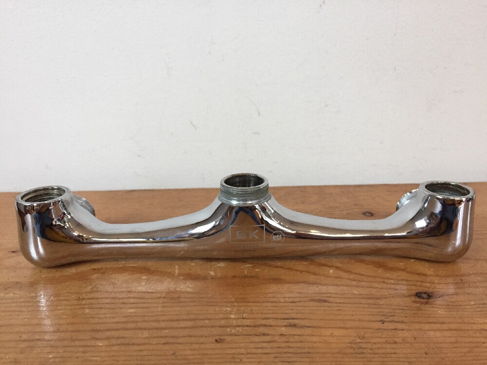 BK Resources Solid Brass Chrome Valve Body Wall Mount 8