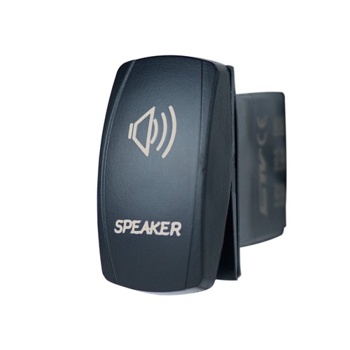 12V 20A ROCKER SWITCH LED SPEAKER BLUE LASER LED UTV BOAT TRUCK - Foto 4 di 6