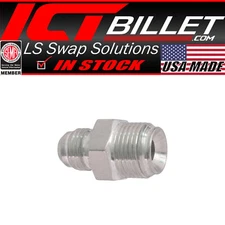 6an Male Flare to 11/16-18 Inverted Flare Power Steering Adapter Fitting