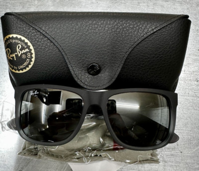 Ray-Ban Justin RB4165 - Rubber Grey/Grey Mirror Silver Gradient - 54 mm