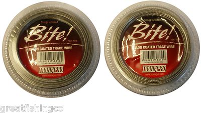 Tronix trace Wire 50lb 100lb Sea Pike lure Fishing wire crimping  20 free crimps