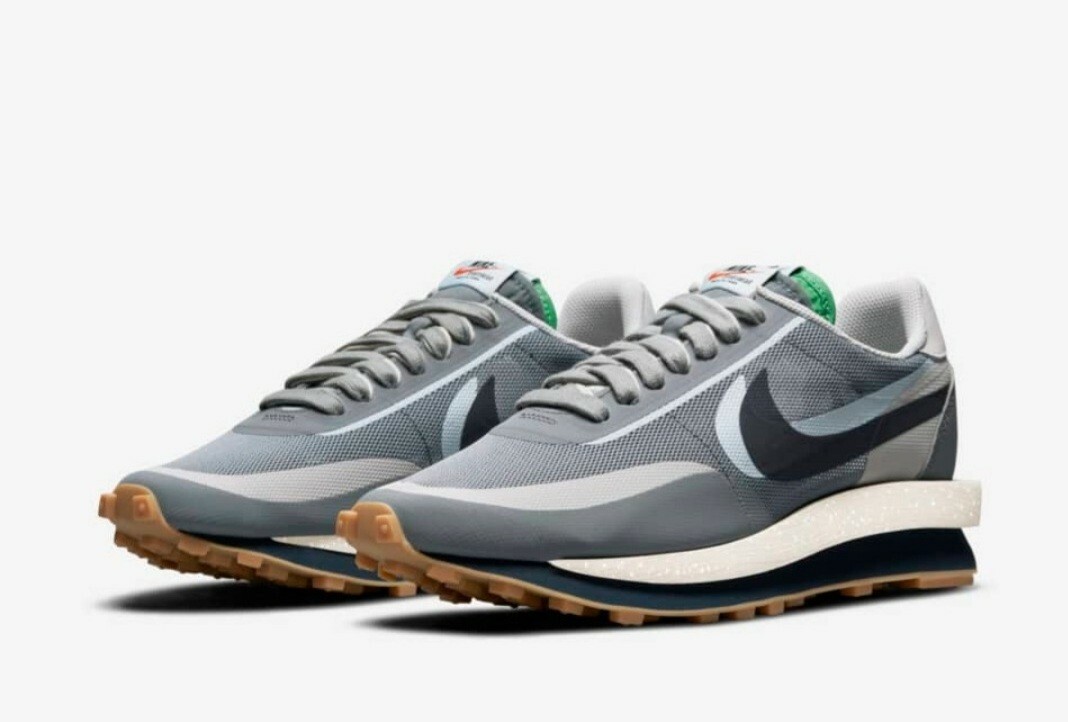 SACAI X NIKE Nike X Sacai X Clot LDWaffle Cool Grey UK7 Nuove di zecca