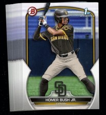 2023 Bowman Draft Homer Bush Jr. 1st Bowman Paper Lot Of 25