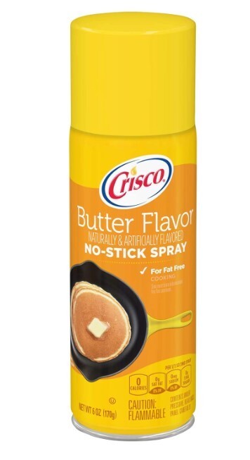 Crisco No-Stick Cooking Spray, Butter, 6 Ounce FREE SHIPPING