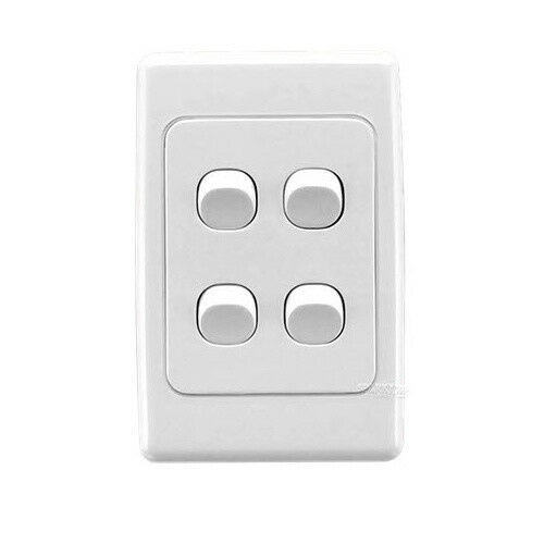 10A AMP Vertical Double Single Power Point Gang Wall Switch Socket outlet GPO - Picture 12 of 16