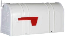 Post Mount T2 Mailbox White Postal Pro Carlton Large Capacity Heavy Duty Mail