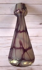 Pallme-Koenig Loetz or Kralik Art Nouveau Antique Glass Iridescent Threaded Vase