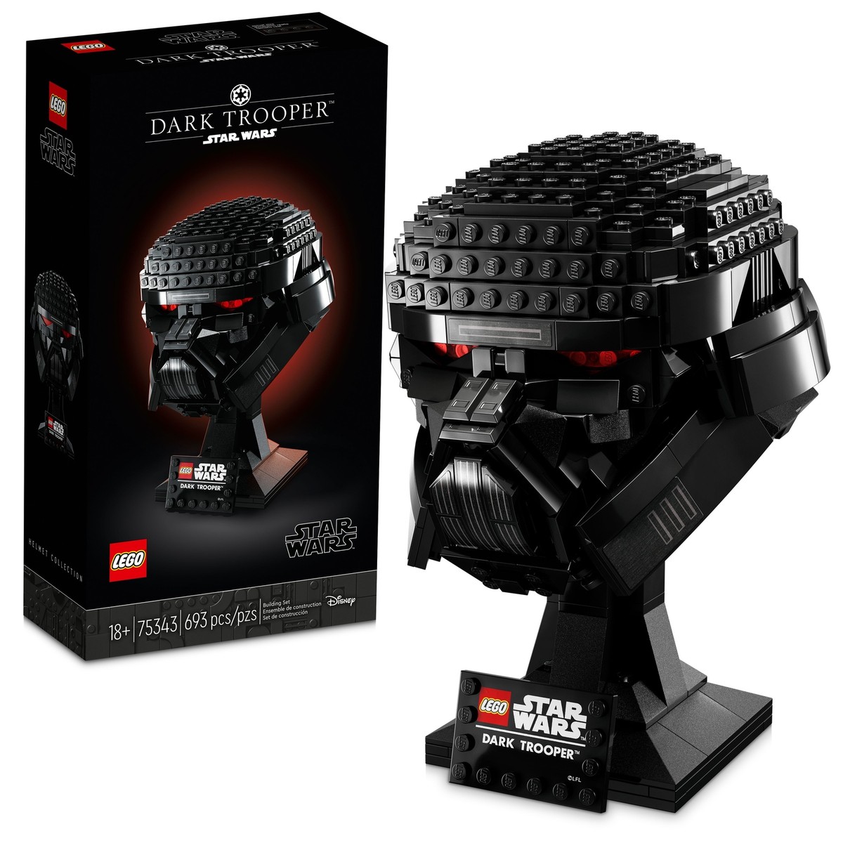 LEGO Star Wars: Dark Trooper Helmet Brand New Factory