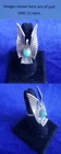 Native 925 Silver Phoenix Eagle Thunder Bird Turquoise Size 7.25 Ring 25ri868
