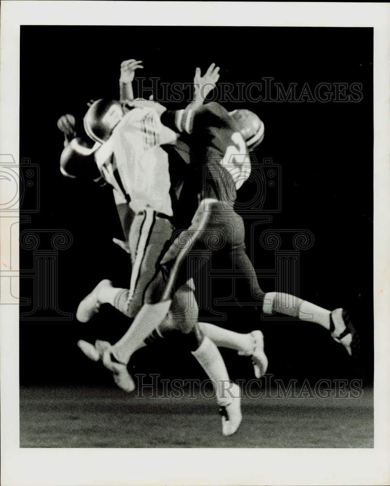 1978 Press Photo Hialeah-Miami Lakes High School Football Game Action