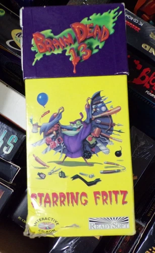 Brain Dead 13 Starring Fritz PC CD ROM Game 1995 Ready Soft