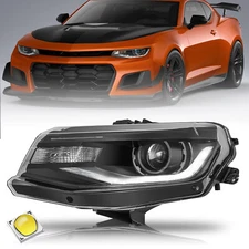 For 2016-2022 Chevy Camaro HID/Xenon LED DRL Projector Headlight Headlamp 16-22