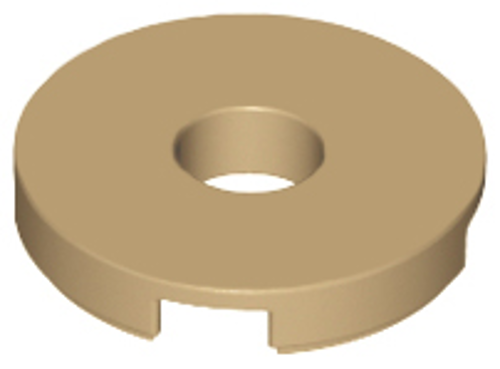 Lego 6132790 / 15535 - Dark Tan Tile Round 2x2 with Hole (Quantity 1) - Picture 4 of 4