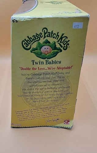2005 Cabbage Patch Kids Twin Babies Play Along (PA) Boy & Girl Blonde Blue Eyes - Picture 12 of 19