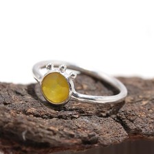 Yellow Quartz Ring 925 Sterling Silver Ring Gem Ring Handmade Ring Gift For Her
