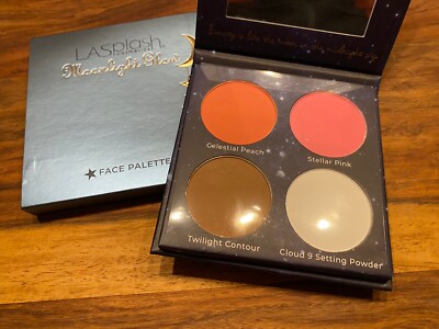 LASplash Cosmetics Moonlight Glow 4 Shades Face Palette Blush, Contour, Puder