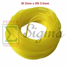 10feet Fuel Line Hose Tube ID 0.08" x OD 0.14" 2x 3.5mm 2 Cycle Chainsaw Trimmer