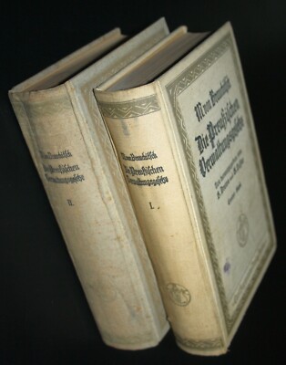 ''Die Preußischen Verwaltungsgesetze'' Band I. u. II.-B.Drews/G.Lassar, Hrsg. 1925