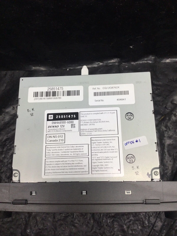 收音机接收器 CD 播放器 2008 - 2011 凯迪拉克 DTS 25851475 — 第 4/4 张图片