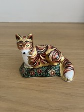 Royal Crown Derby - FOX CUB - Gold Stopper - Boxed