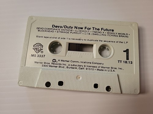 DEVO: Duty Now For The Future (1979, Cassette) Alternative Punk Play Problems - Picture 5 of 7
