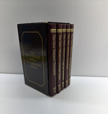 Websters Desk Reference Library Small HC Box Set 1987 Thesaurus Dictionary Decor