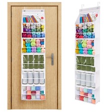 Hanging Yarn Storage Organizer, Large Capacity Knitting Organizer Storage wit...