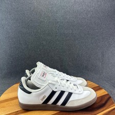 Adidas Samba Classic White Black Brown Sneaker 772109 Men's Size 8.5