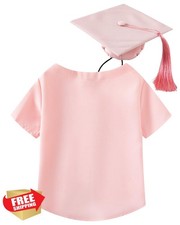 Dog Graduation Cap Gown Pink Small Costume