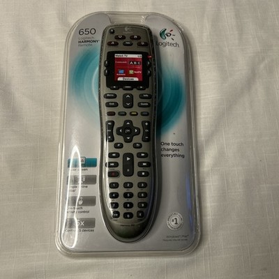 Logitech Harmony 650 Universal Color Screen Remote Silver - Sealed- PLEASE READ-