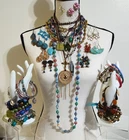 Vintage to Now Costume Jewelry Lot 50 Pcs Necklaces Earrings Bracelets