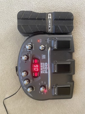 Line 6 Bass Floor Pod Effects Pedal with power supply