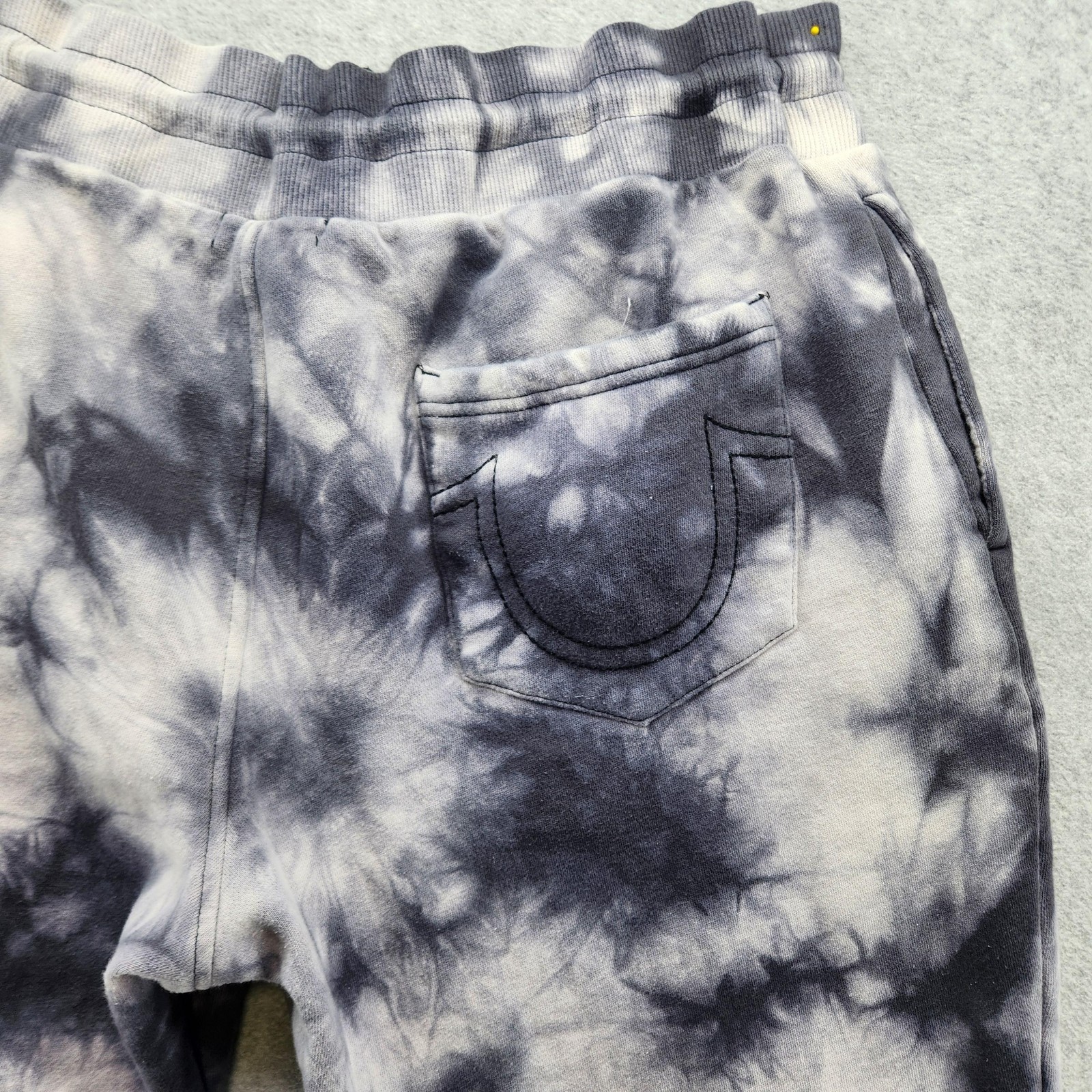 True Religion Sweatpants Mens Small Gray Tie Dye Joggers Fleece Logo Pants thumbnail 12