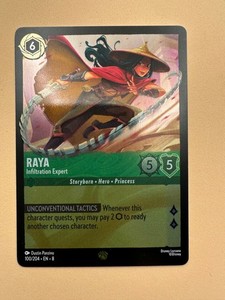 Disney Lorcana TCG * 100/204 Raya Legendary FOIL * Reign of Jafar * NM